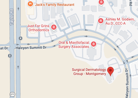Map showing the location of Montgomery, AL