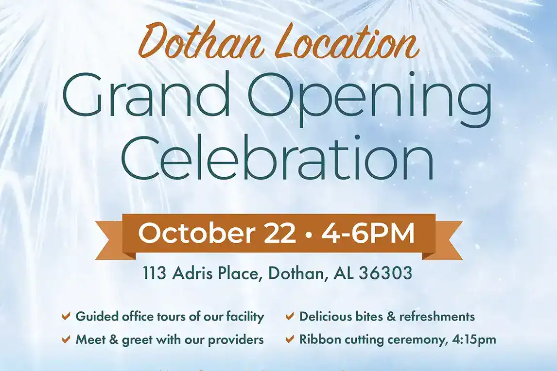 Cropped version of flyer for Dothan Grand opening